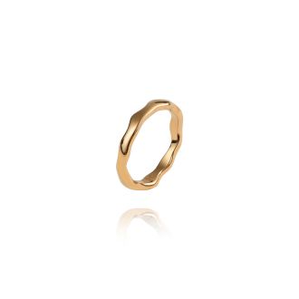 Mockberg Wavy petite kullattu sormus