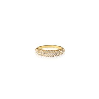 Mockberg Pavé precious kullattu sormus MB0201